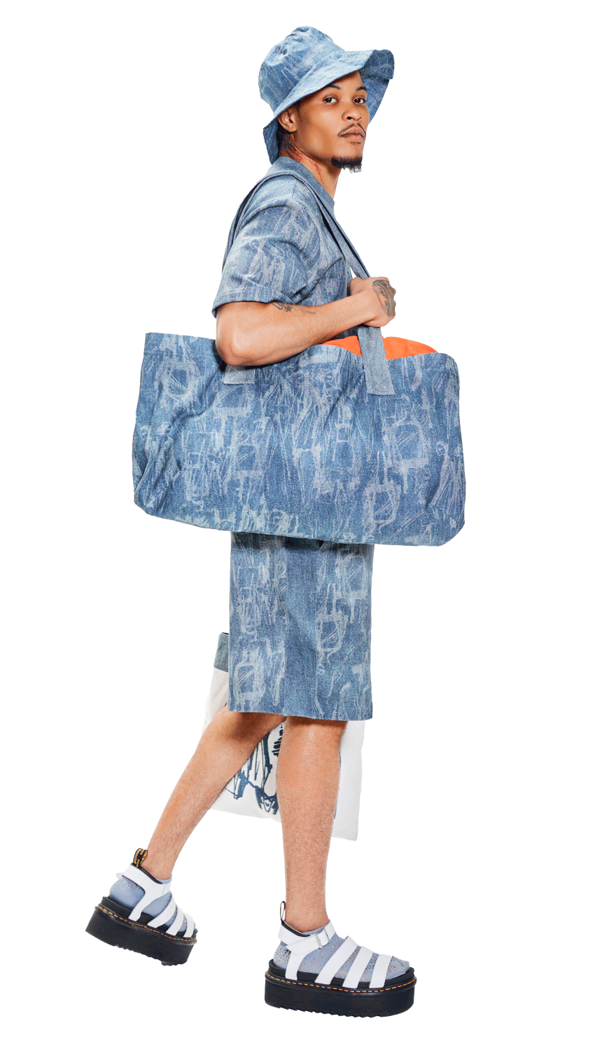 All People Denim Large Bucket Hat